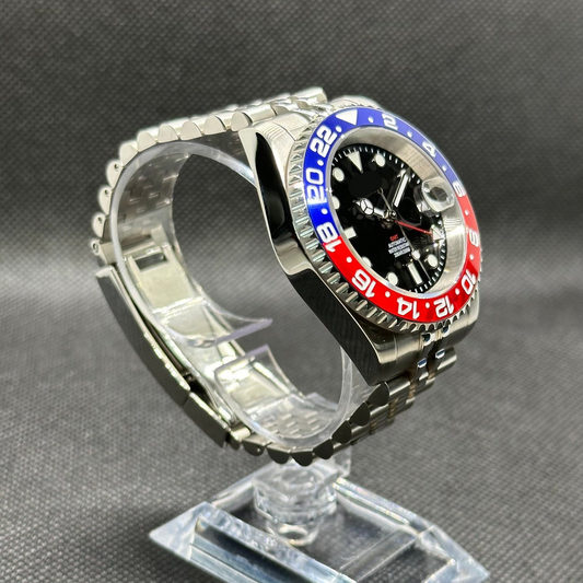 GMT Mod "Pepsi" Dive Watch - Somerville Watch Co. - Pepsi