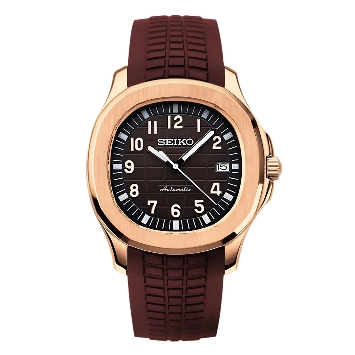 Seiko Mod Aquanaut "Rose Gold" Watch - Somerville Watch Co. - Rose - Gold - Aquanaut