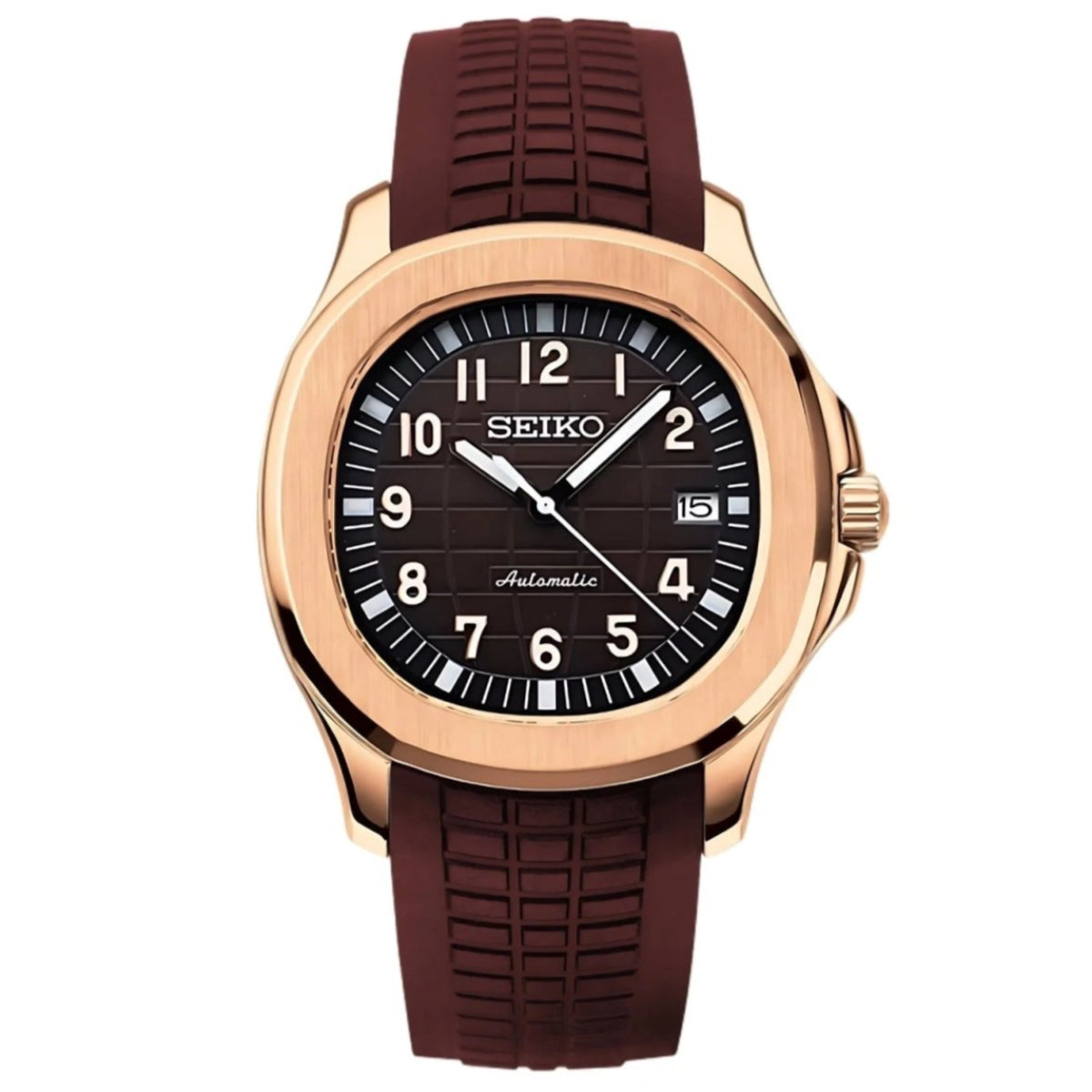 Seiko Mod Aquanaut "Rose Gold" Watch - Somerville Watch Co. - Rose - Gold - Aquanaut