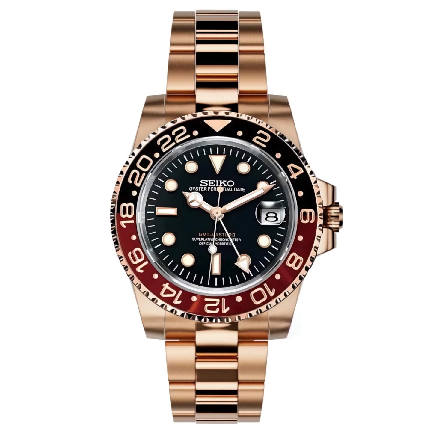Seiko Mod GMT "Rootbeer" Dive Watch - Somerville Watch Co. - Rootbeer - P