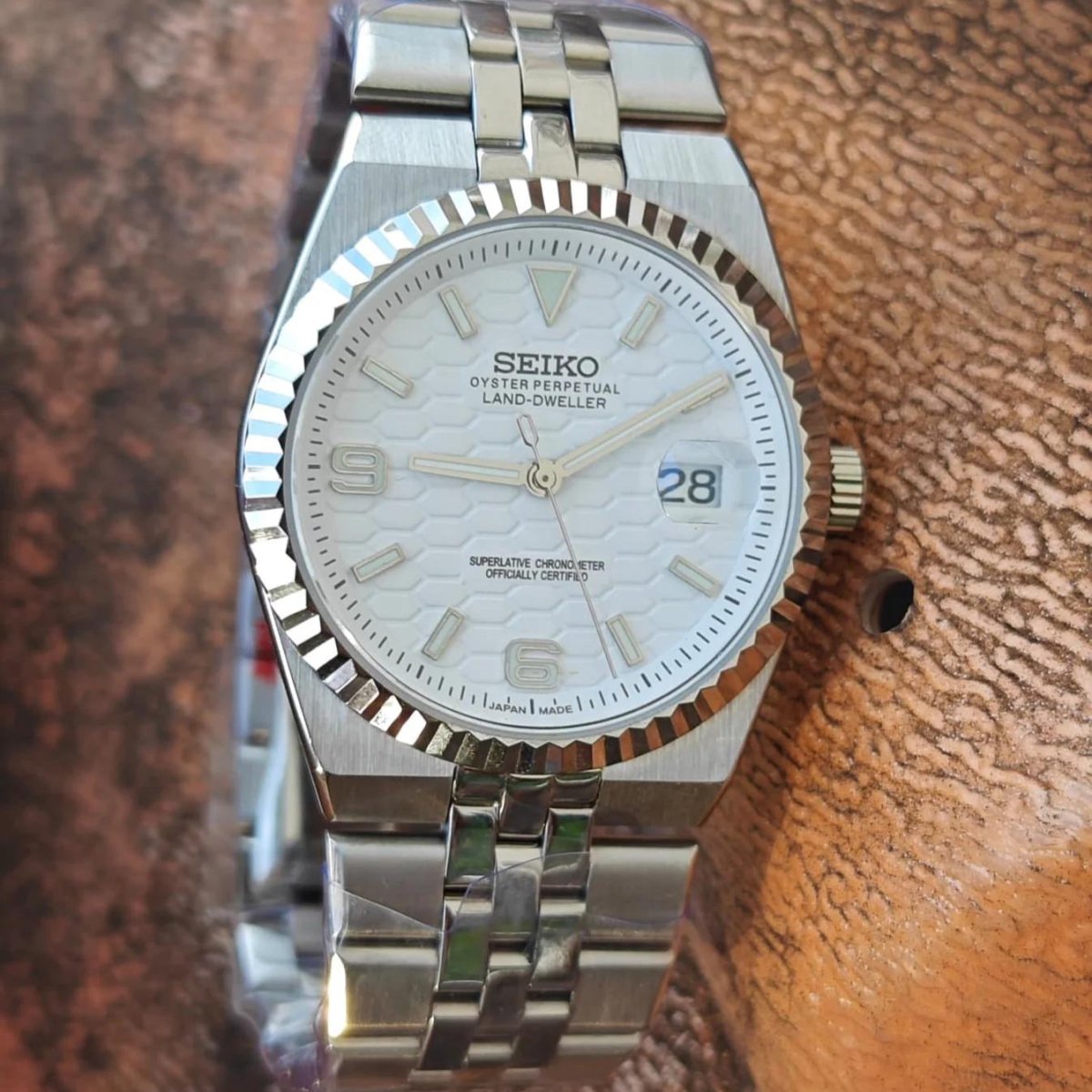 Seiko Mod Land - Dweller "White" Watch - Somerville Watch Co. - Land - Dweller - White