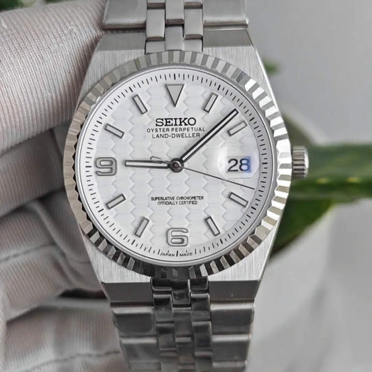 Seiko Mod Land - Dweller "White" Watch - Somerville Watch Co. - Land - Dweller - White