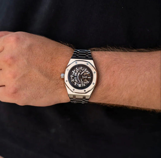 Seiko Mod Royal Oak "Skeleton" Watch - Somerville Watch Co. - Skeleton-AP