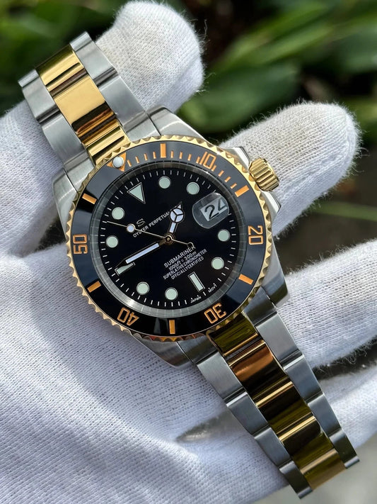 Submariner Mod "Two - Tone" Dive Watch - Somerville Watch Co. - Sub-Date-TT