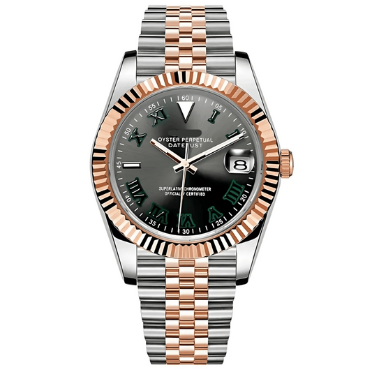 Datejust Mod "Wimbledon" Two - Tone Rose Gold Watch - Somerville Watch Co. - DJ - Wimbledon - TT - RG