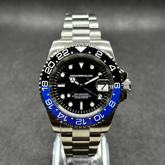 GMT Mod "Batman" Dive Watch (Premium Dial) - Somerville Watch Co. - Batman - GMT - Premium