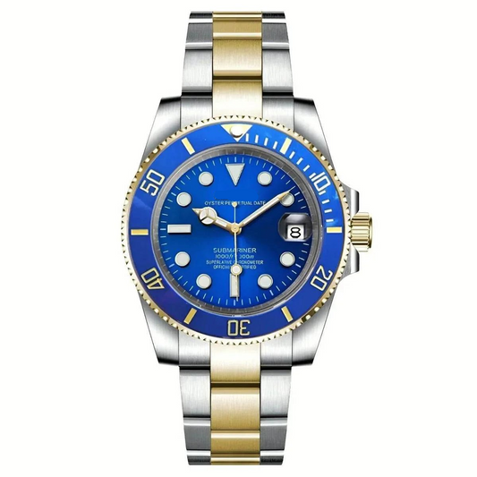 Submariner Mod "Bluesy" Dive Watch - Somerville Watch Co. - Sub-Date-Bluesy