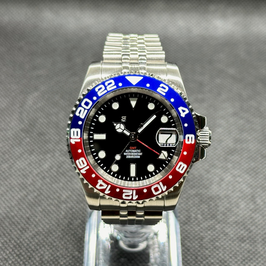 GMT Mod "Pepsi" Dive Watch - Somerville Watch Co. - Pepsi