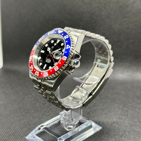 GMT Mod "Pepsi" Dive Watch - Somerville Watch Co. - Pepsi