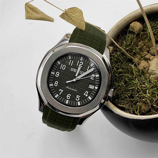 Seiko Mod Aquanaut "Green" Watch - Somerville Watch Co. - Green - Aquanaut