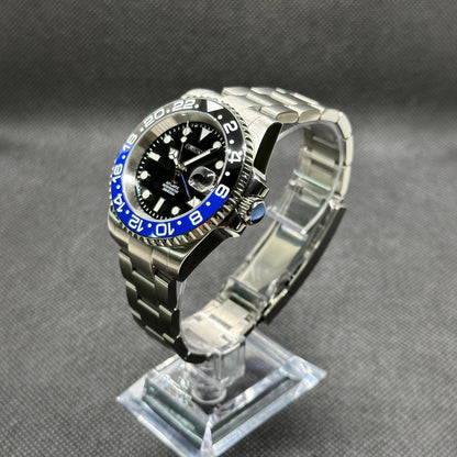 Seiko Mod "Batman" GMT Dive Watch - Somerville Watch Co. - Batman