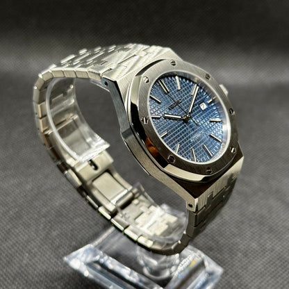 Seiko Mod "Blue Seikoak" Royal Oak Watch - Somerville Watch Co. - Blue - AP