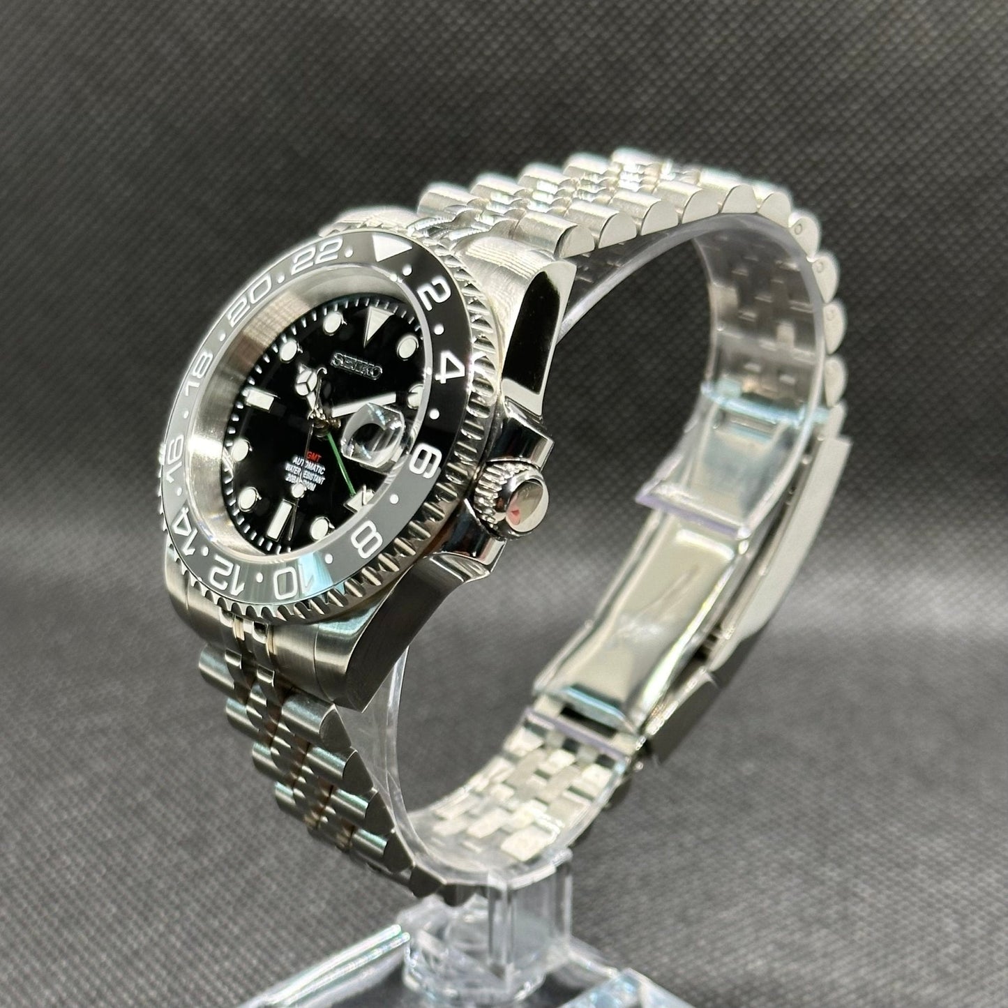 Seiko Mod "Bruce Wayne" GMT Dive Watch - Somerville Watch Co. - Bruce Wayne