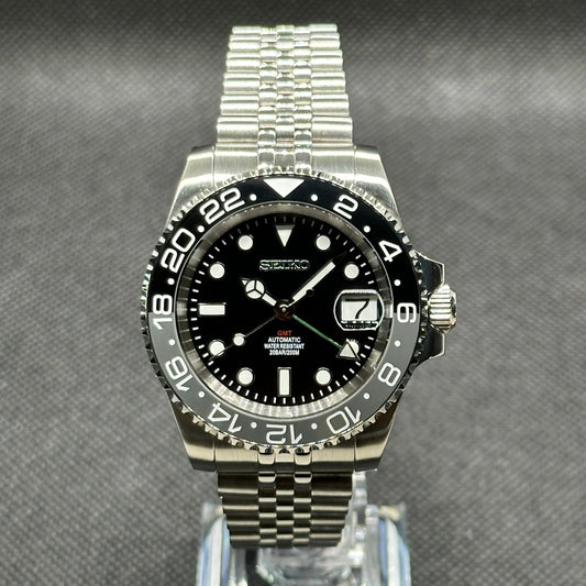 Seiko Mod "Bruce Wayne" GMT Dive Watch - Somerville Watch Co. - Bruce Wayne