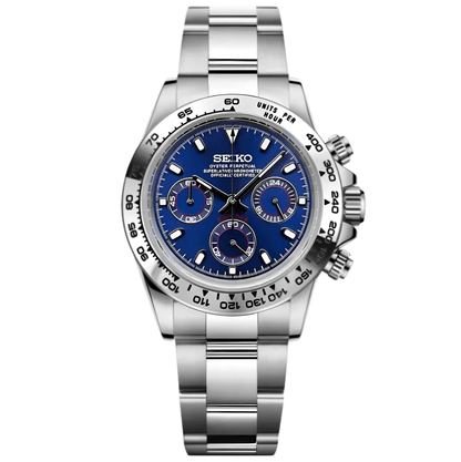 Seiko Mod Daytona "Blue" Chronograph - Somerville Watch Co. - Blue - Daytona