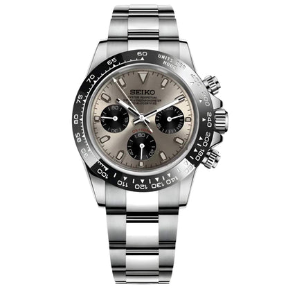 Seiko Mod Daytona "Gray" Chronograph Watch - Somerville Watch Co. - Gray - Daytona