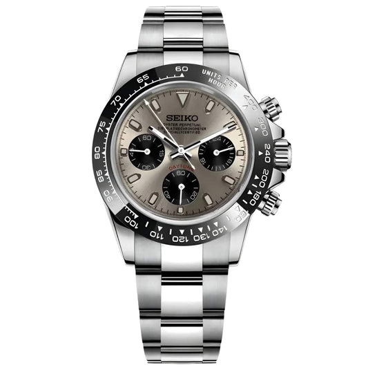 Seiko Mod Daytona "Gray" Chronograph Watch - Somerville Watch Co. - Gray - Daytona