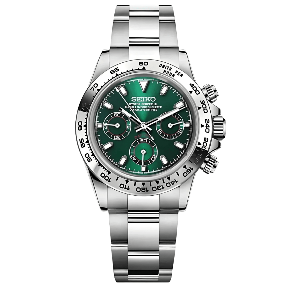 Seiko Mod Daytona "Green" Chronograph - Somerville Watch Co. - Green - Daytona