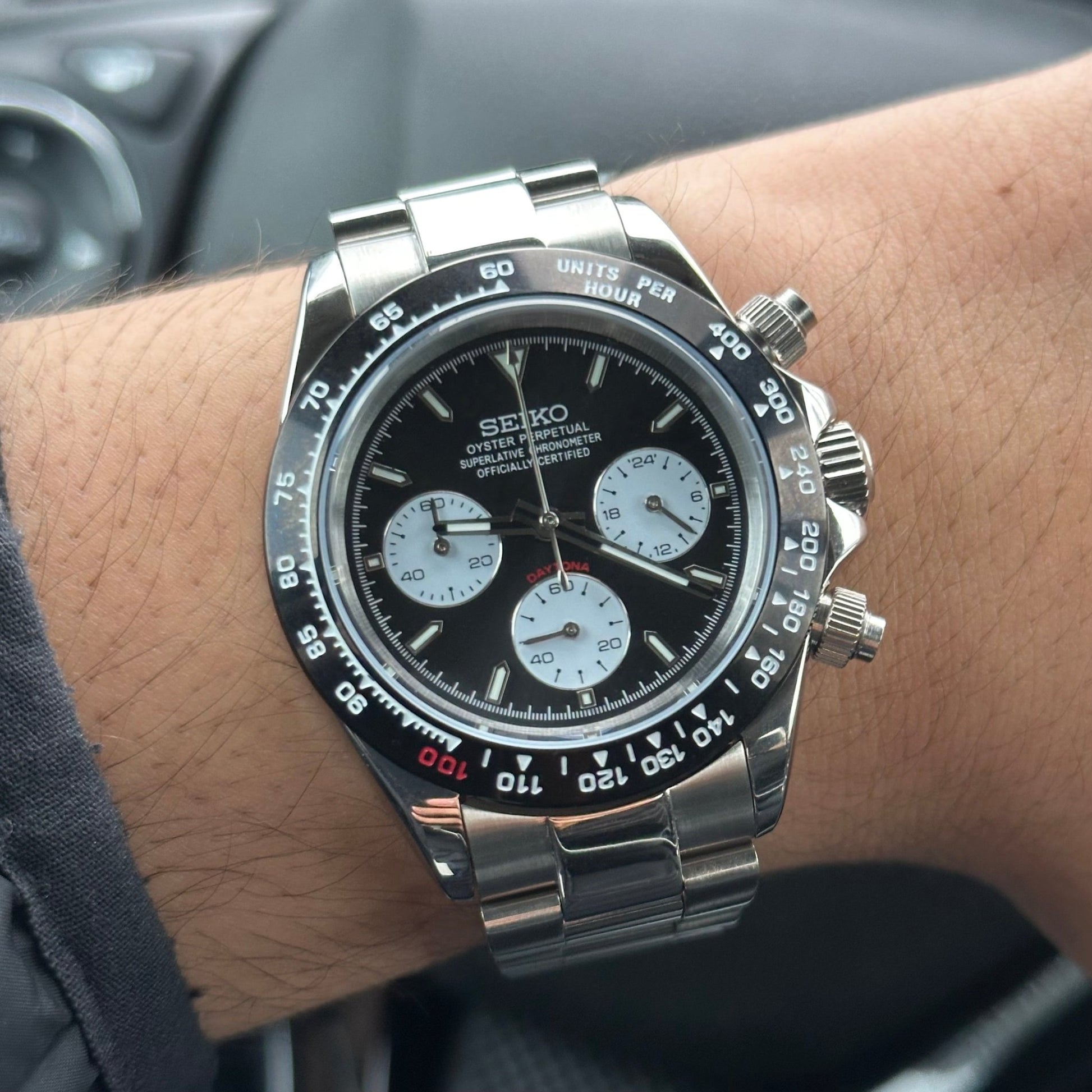 Seiko Mod Daytona "Le Mans" Chronograph Watch (SWC Exclusive) - Somerville Watch Co. - Le - Mans - Daytona