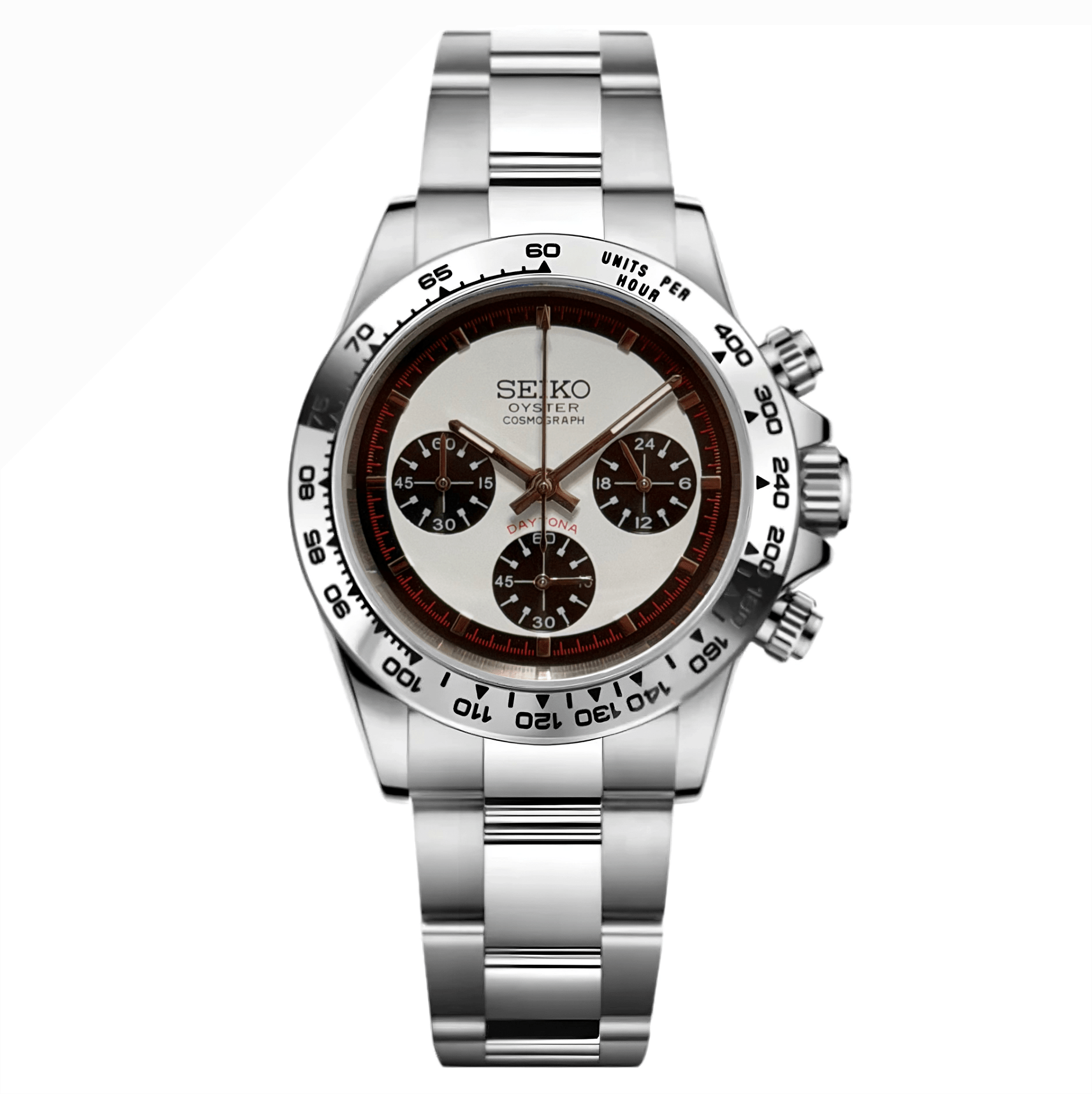 Seiko Mod Daytona "Newman White" Chronograph - Somerville Watch Co. - Newman-White-Daytona