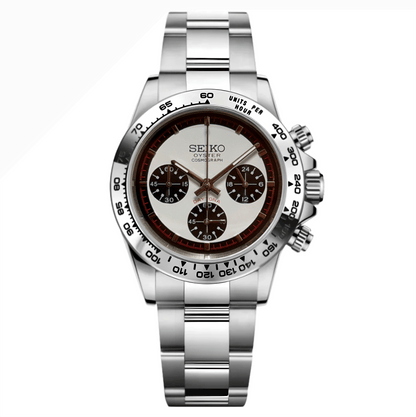 Seiko Mod Daytona "Newman White" Chronograph - Somerville Watch Co. - Newman-White-Daytona