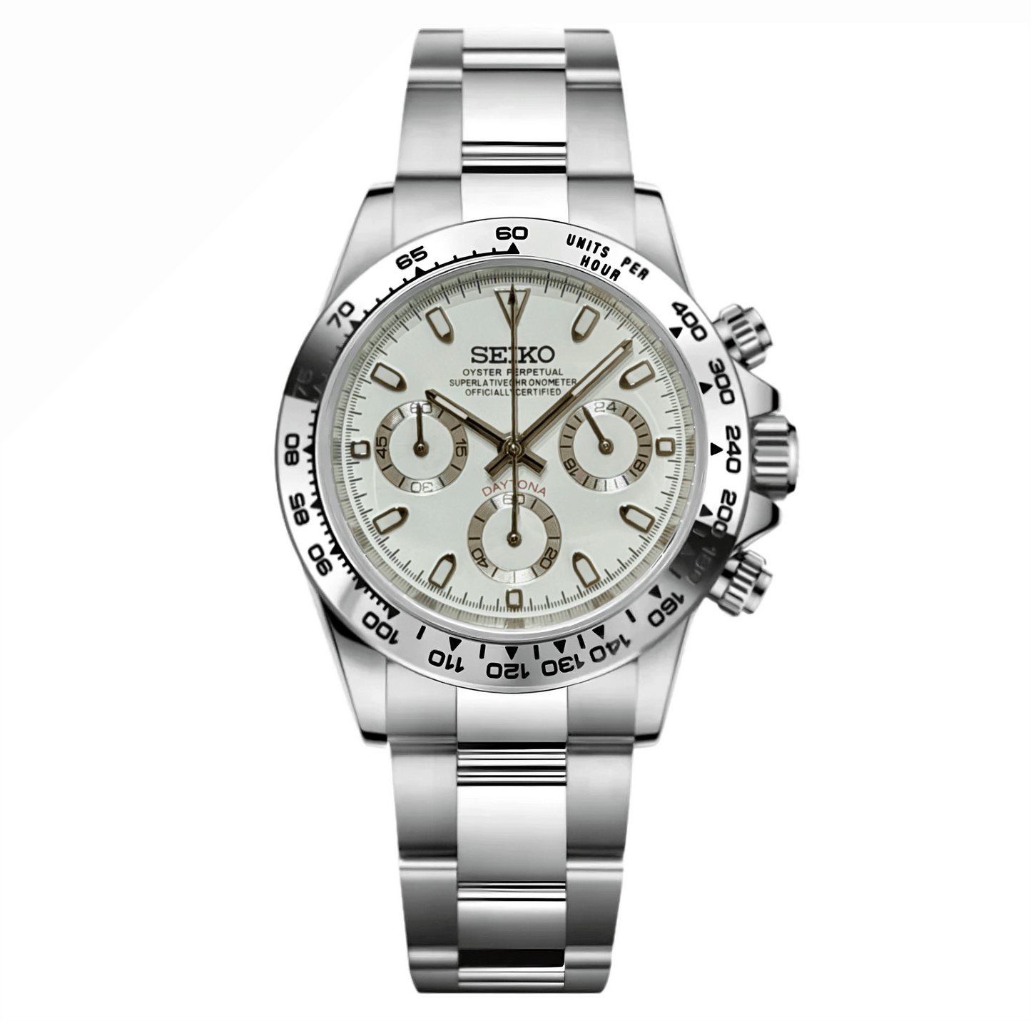 Seiko Mod Daytona "Steel" Chronograph - Somerville Watch Co. - Steel-Daytona