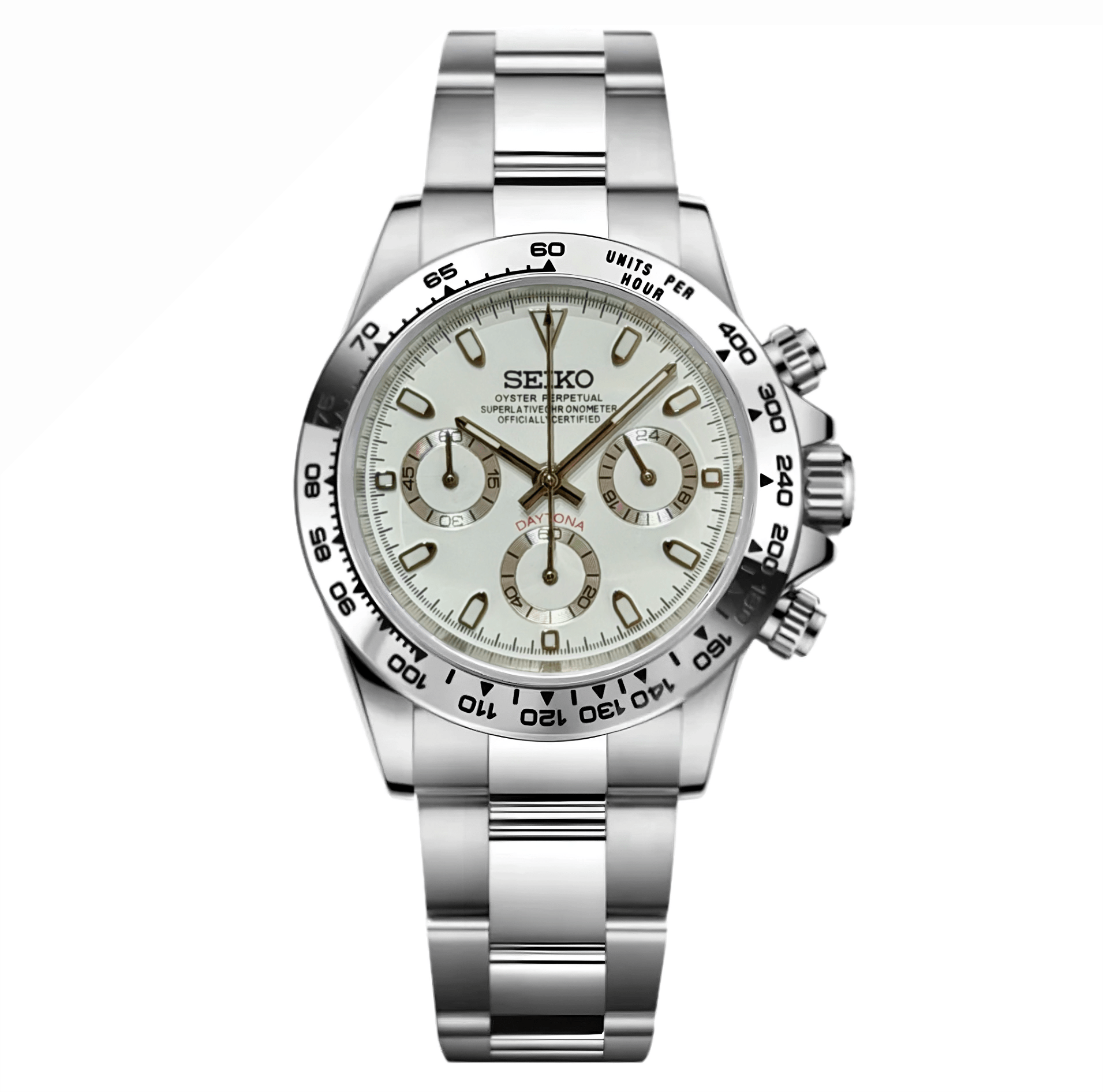 Seiko Mod Daytona "Steel" Chronograph - Somerville Watch Co. - Steel-Daytona