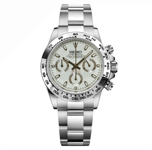 Seiko Mod Daytona "Steel" Chronograph - Somerville Watch Co. - Steel-Daytona