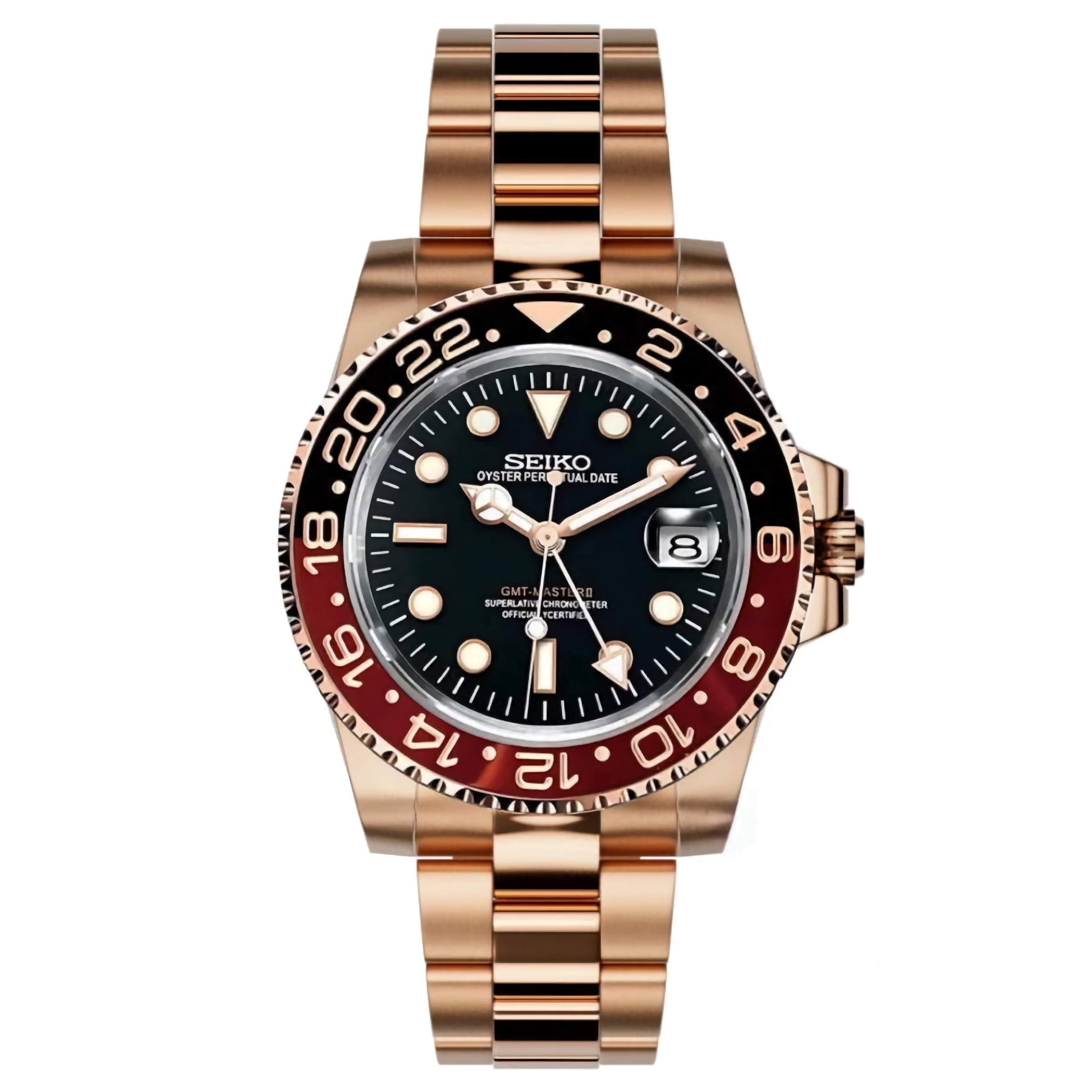 Seiko Mod GMT "Rootbeer" Dive Watch - Somerville Watch Co. - Rootbeer - P
