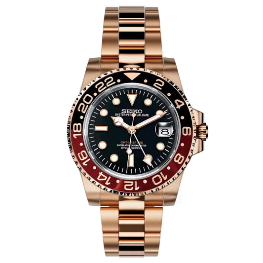 Seiko Mod GMT "Rootbeer" Dive Watch - Somerville Watch Co. - Rootbeer - P