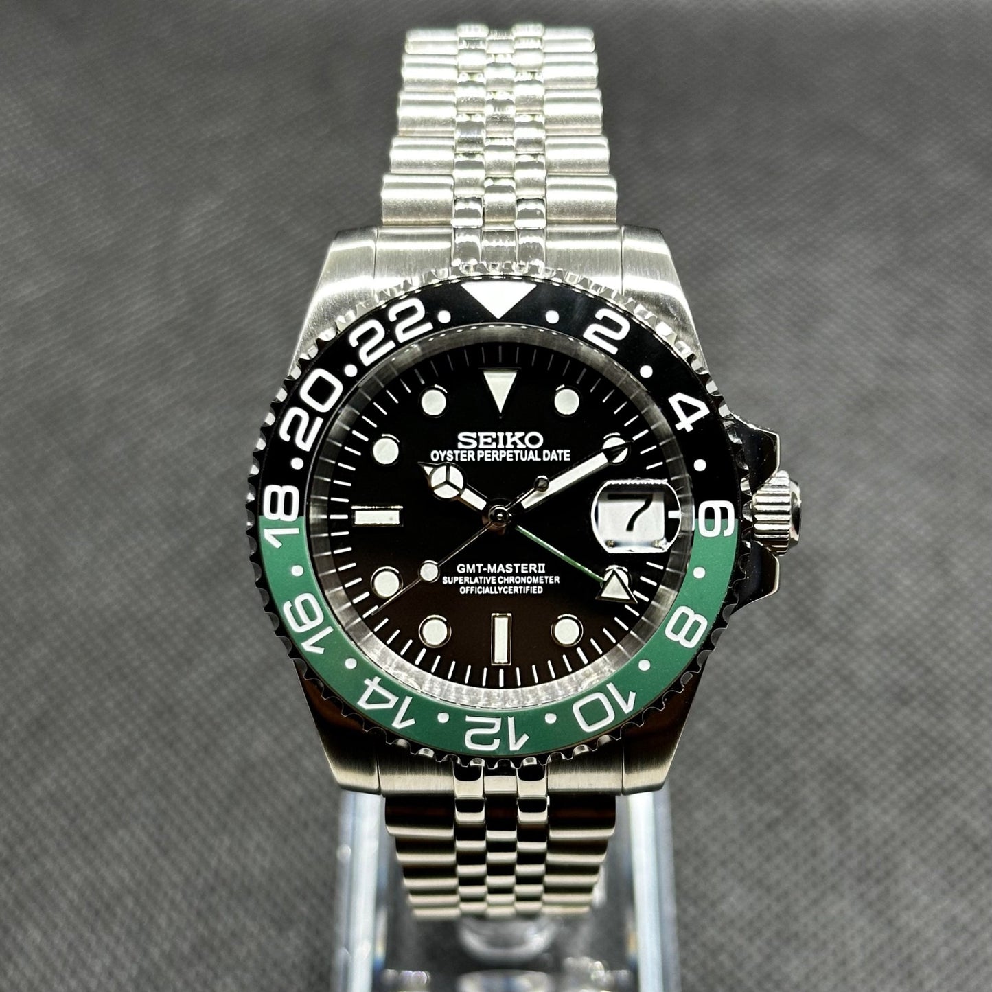 Seiko Mod GMT "Sprite" Dive Watch (Premium Dial) - Somerville Watch Co. - 