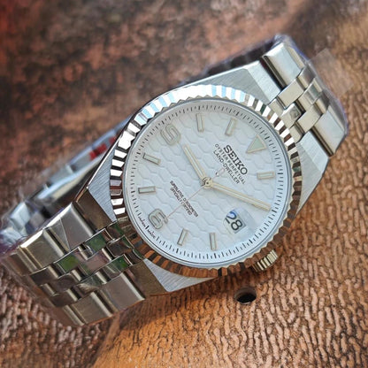 Seiko Mod Land - Dweller "White" Watch - Somerville Watch Co. - Land - Dweller - White