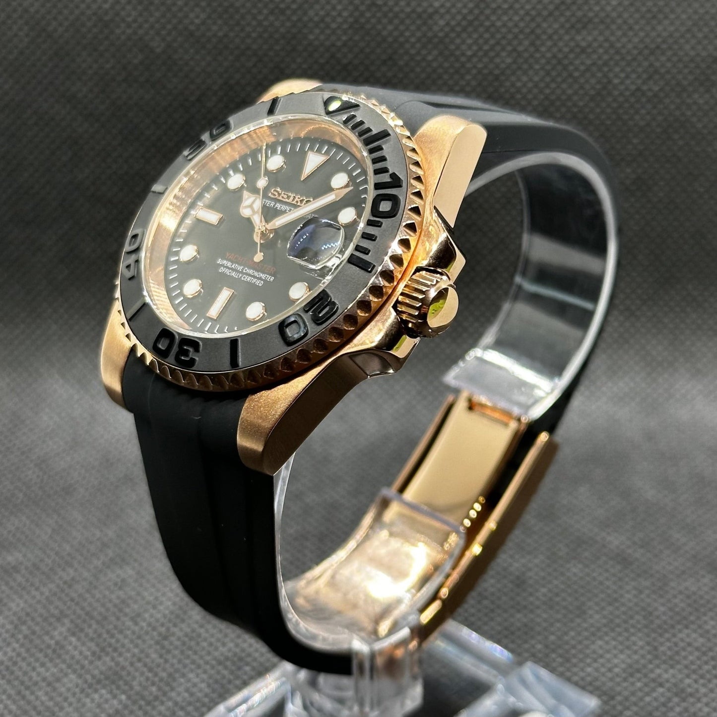 Seiko Mod "Rose Gold" Yacht - Master Watch - Somerville Watch Co. - RGYM