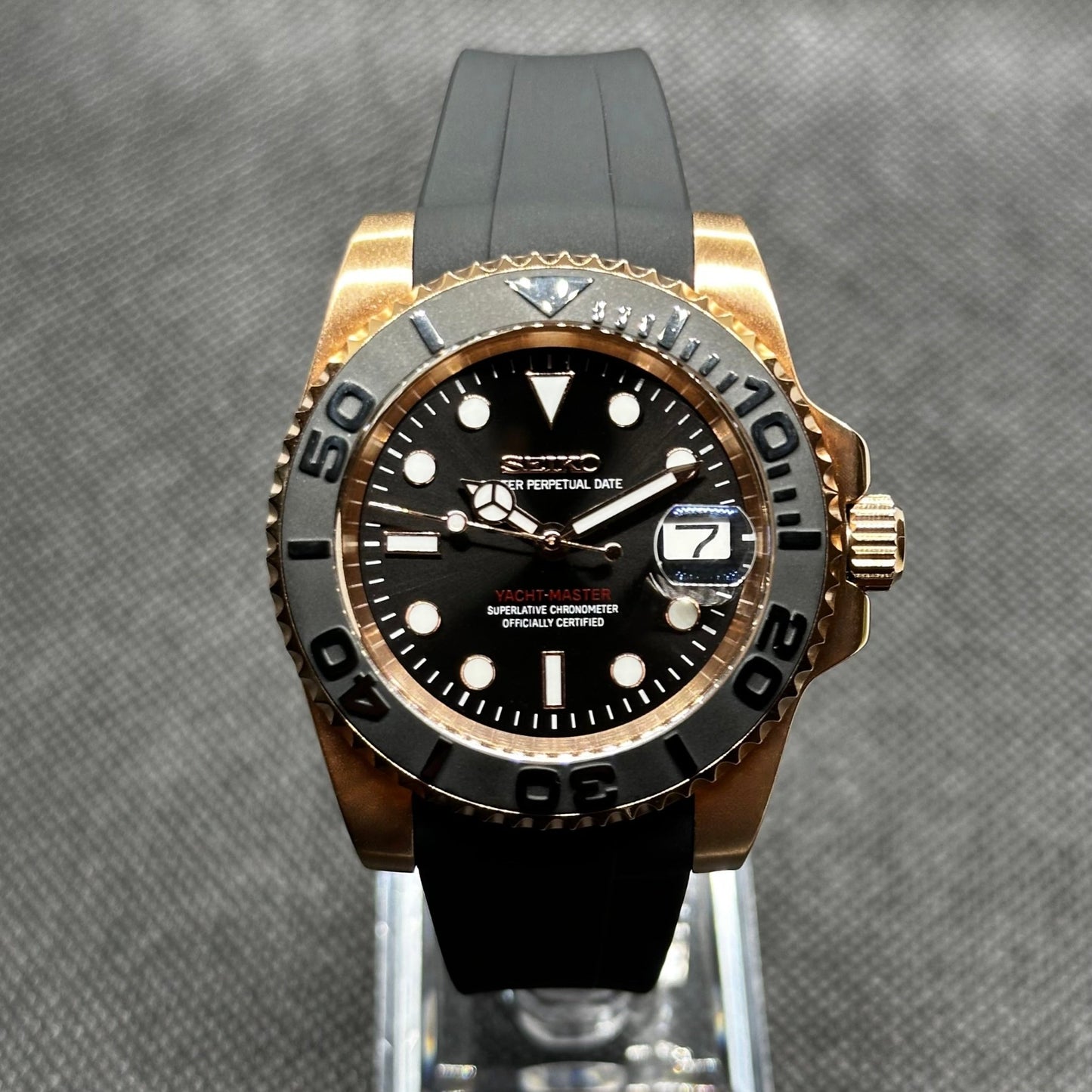 Seiko Mod "Rose Gold" Yacht - Master Watch - Somerville Watch Co. - RGYM