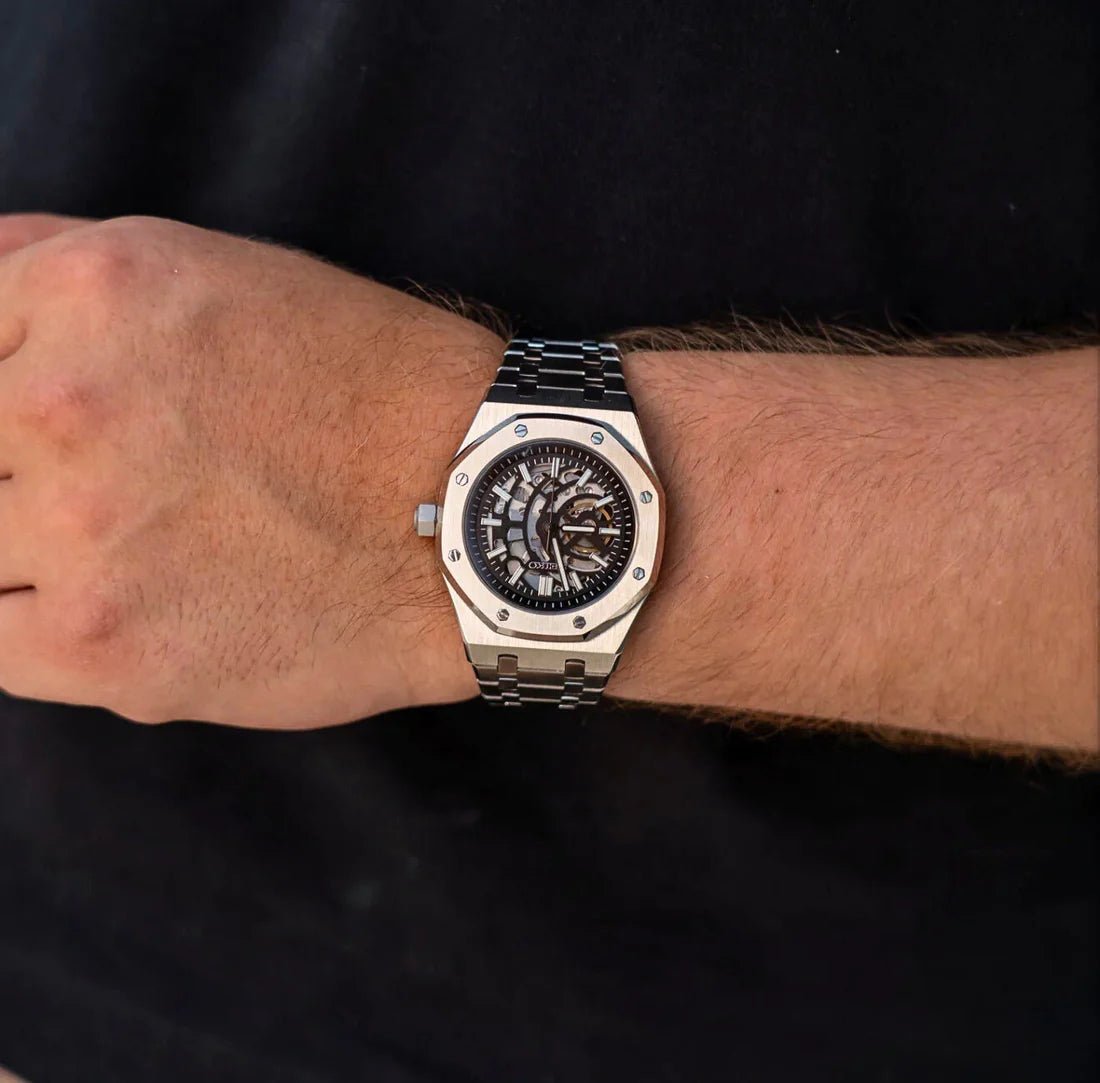 Seiko Mod Royal Oak "Skeleton" Watch - Somerville Watch Co. - Skeleton-AP
