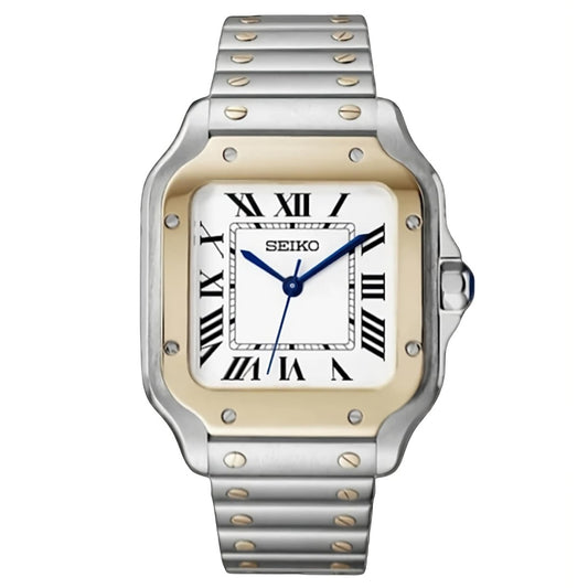Seiko Mod Santos "Two - tone" Watch - Somerville Watch Co. - Santos - Two - Tone