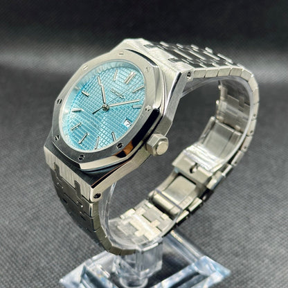 Seiko Mod "Seikoak" Royal Oak Ice Blue Watch - Somerville Watch Co. - Ice Blue