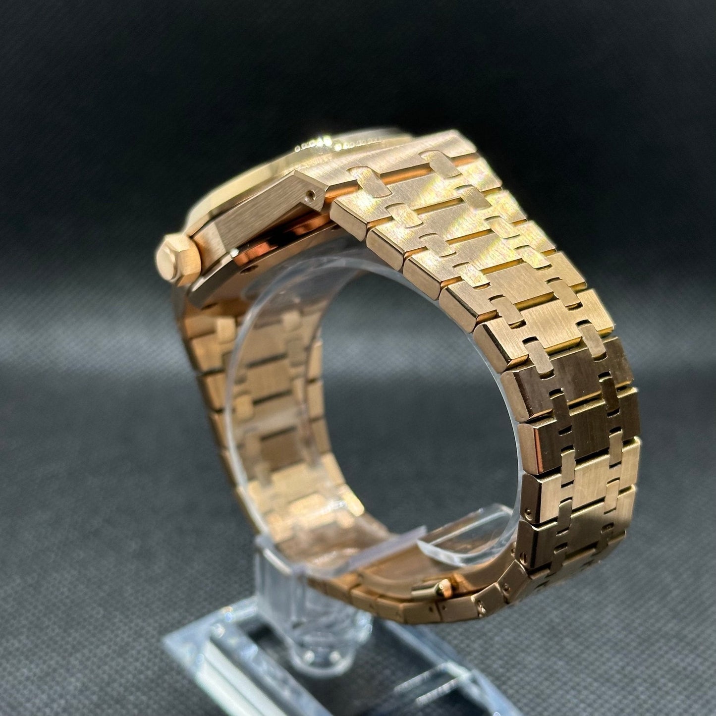 Seiko Mod "Seikoak" Royal Oak Rose Gold Watch - Somerville Watch Co. - Seikoak