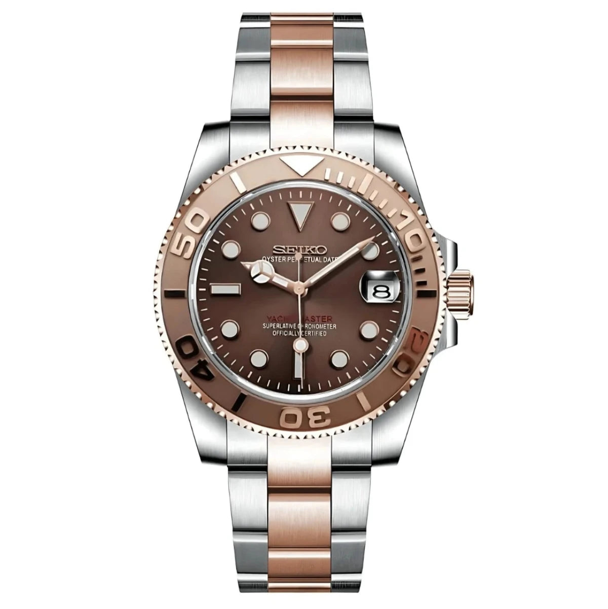 Seiko Mod Yacht - Master "Chocolate" Watch - Somerville Watch Co. - Chocolate - Yachtmaster