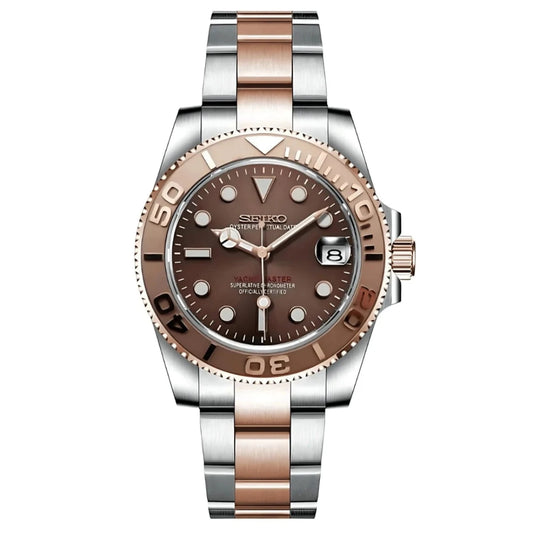 Seiko Mod Yacht - Master "Chocolate" Watch - Somerville Watch Co. - Chocolate - Yachtmaster