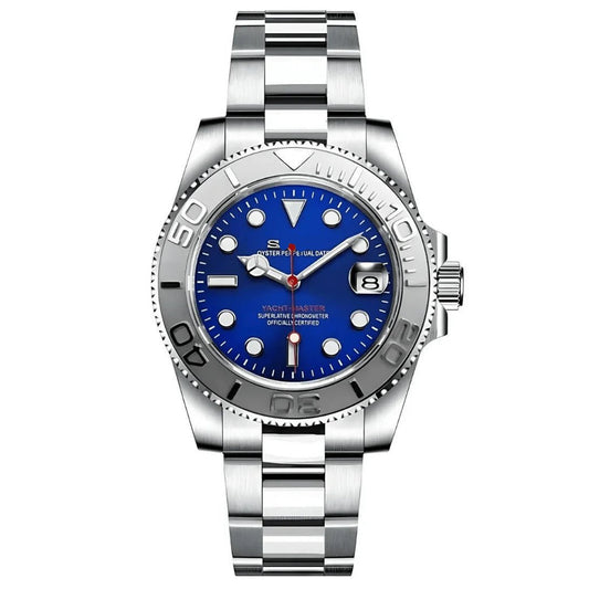 Yacht - Master Mod "Blue" Watch - Somerville Watch Co. - Blue-Yachtmaster