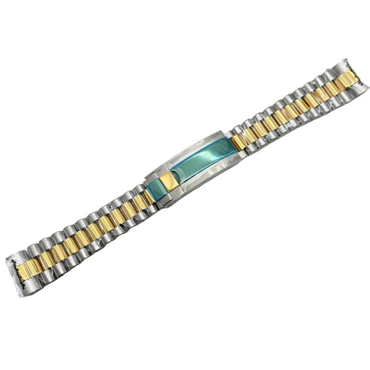 Yellow Gold Two - Tone President Bracelet - Somerville Watch Co. - YG-TT-President-Bracelet